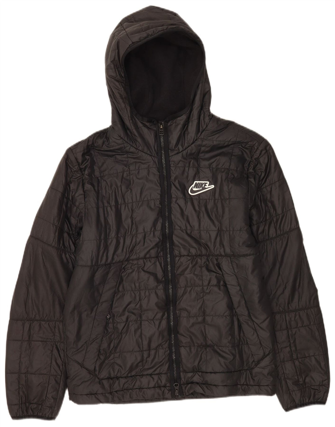 Giacca a vento con cappuccio Nike da uomo UK 36 piccola nera