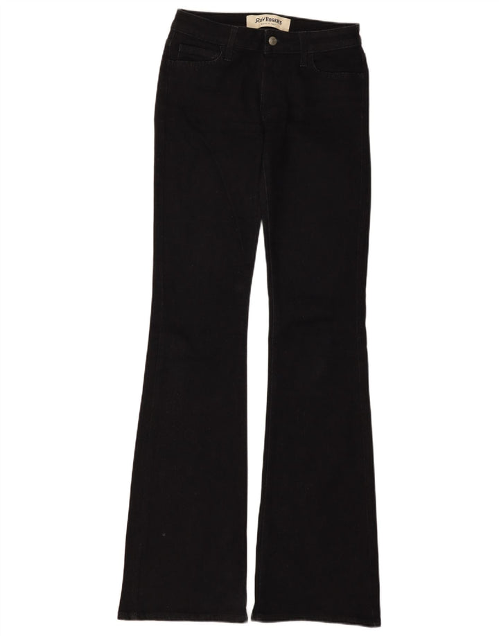 Jeans svasati da donna Roy Rogers W26 L35 cotone nero