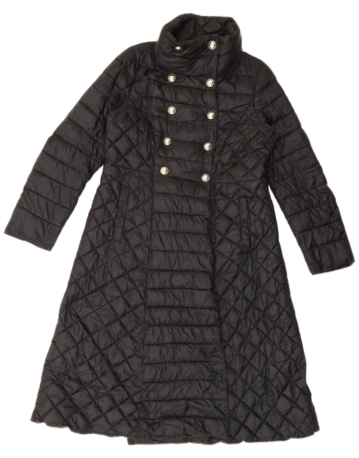 Cappotto imbottito doppiopetto da donna Intrend UK 16 grande poliestere nero