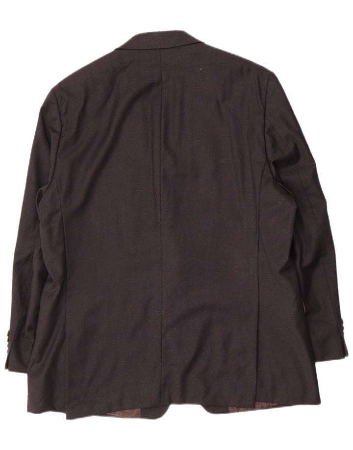 Giacca blazer a 2 bottoni da uomo Calvin Klein UK 40 Large Grey Wool