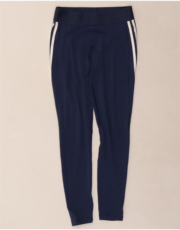 Leggings Adidas Aeroready da donna UK 8/10 Small Blu Navy