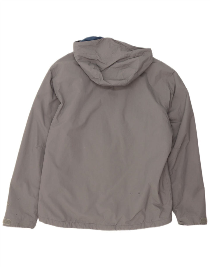 Giacca a vento con cappuccio da uomo Columbia UK 38 Blocco colore grigio medio