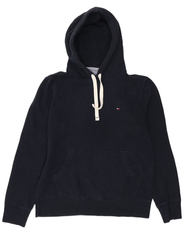 TOMMY HILFIGER Felpa con cappuccio da uomo in cotone medio blu navy