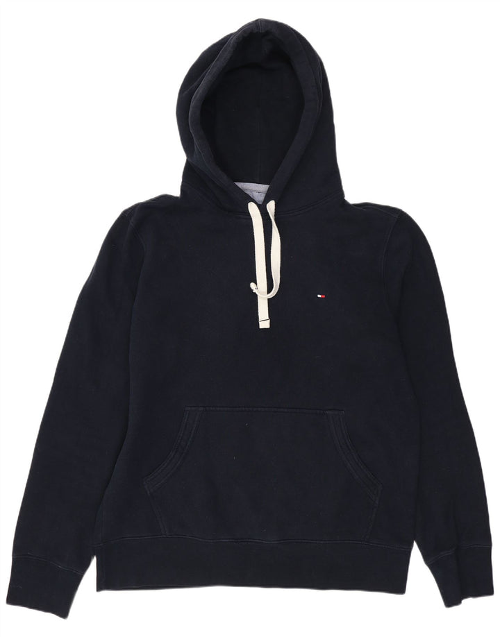 TOMMY HILFIGER Felpa con cappuccio da uomo in cotone medio blu navy