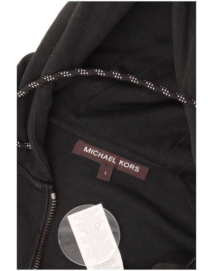 MICHAEL KORS Maglione con cappuccio e zip grafica da uomo piccolo color block nero