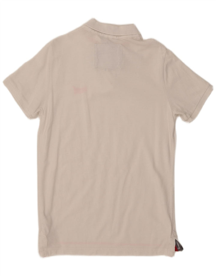 Polo da uomo Superdry grande in cotone bianco