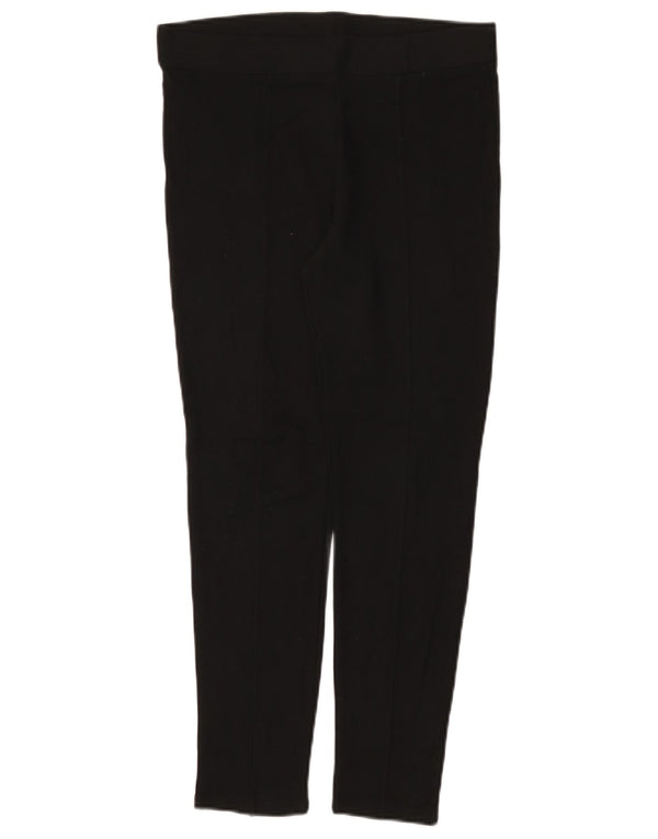 Pantaloni casual slim da donna Marks & Spencer UK 10 piccoli W30 L26 neri