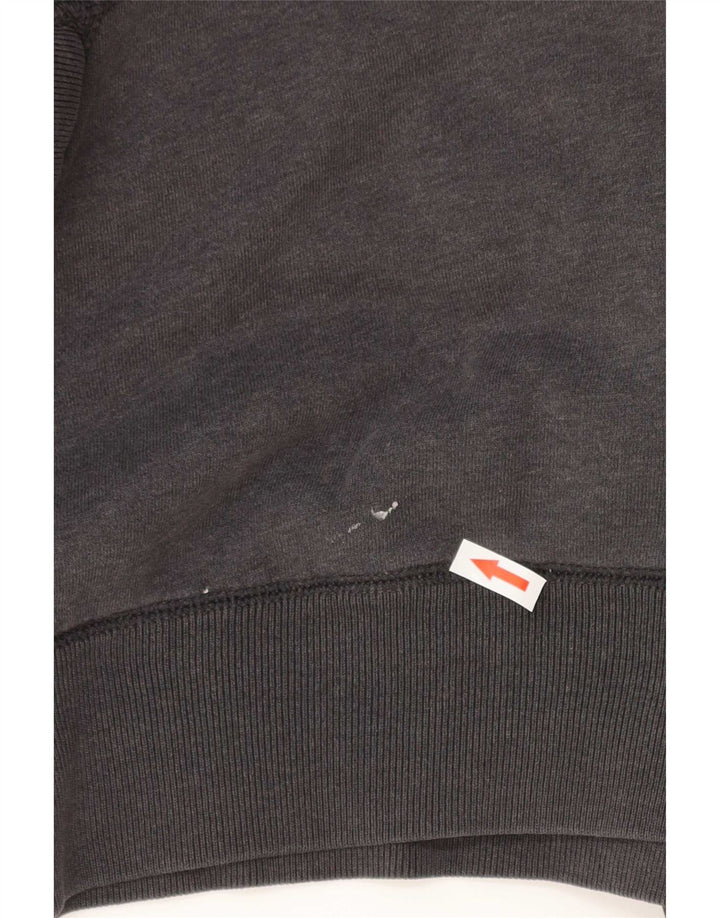 Maglione con cappuccio da uomo Superdry Large in cotone grigio