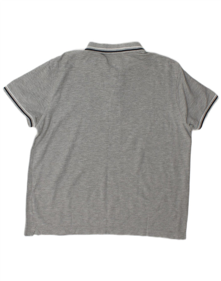 Polo da uomo Lotto grigio medio chiazzato