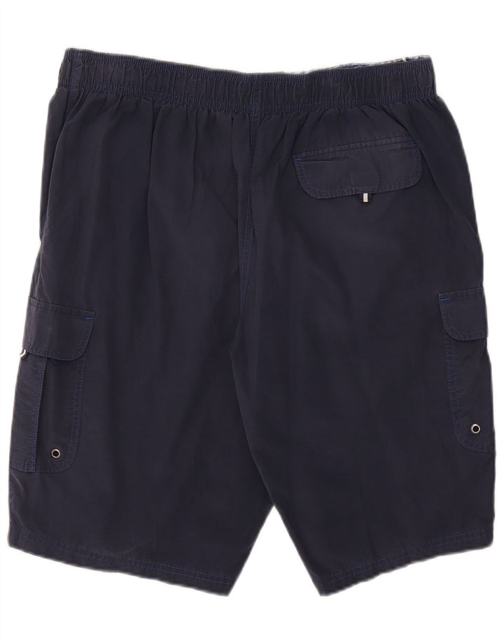 Pantaloncini da bagno da uomo Marks & Spencer grandi in cotone blu navy