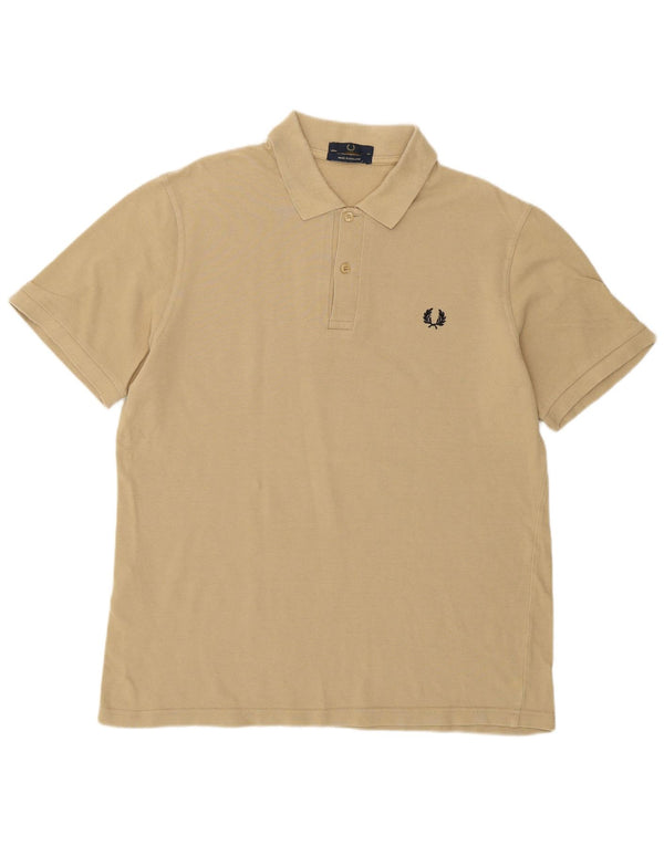Polo da uomo Fred Perry in cotone beige medio