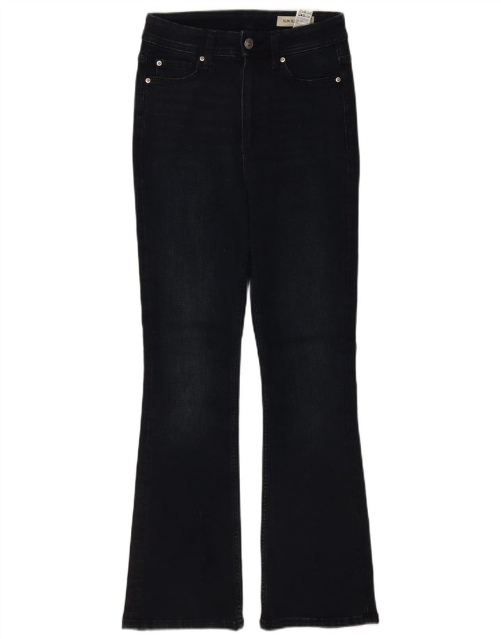 Jeans svasati slim da donna Marks & Spencer UK 8 piccoli W26 L28 blu navy