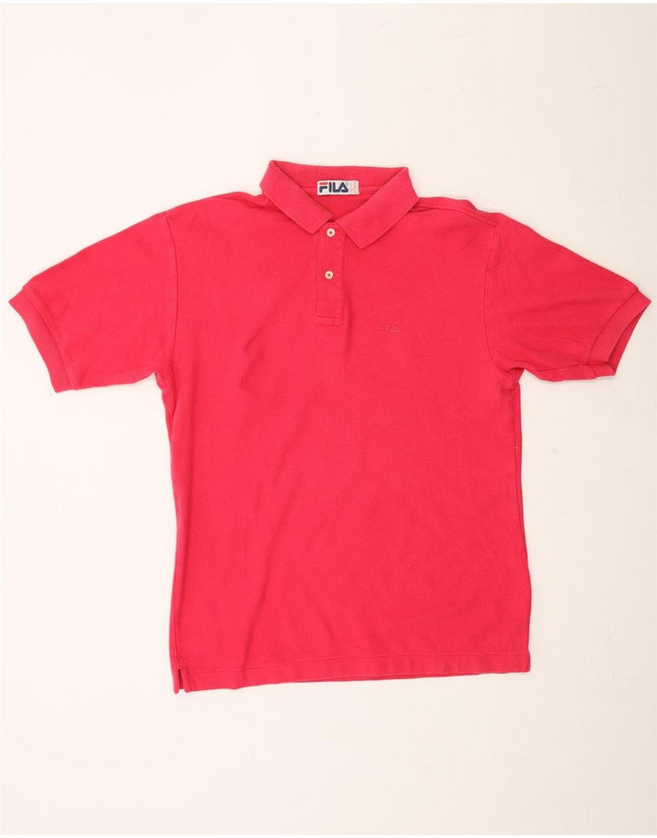 FILA Mens Polo Shirt IT 50 Medium Pink Vintage Fila and Second-Hand Fila from Messina Hembry 