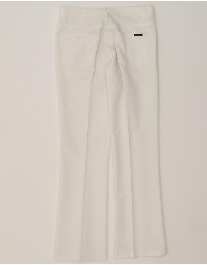 SIXTY Womens Bootcut Casual Trousers W29 L29 White Polyester Vintage Sixty and Second-Hand Sixty from Messina Hembry 