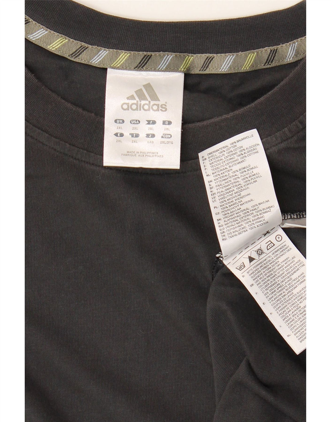 T-shirt da uomo Adidas Top 2XL cotone nero