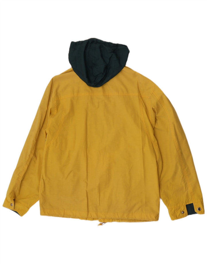 Giacca antipioggia da uomo con cappuccio Polbot UK 38 poliestere giallo medio