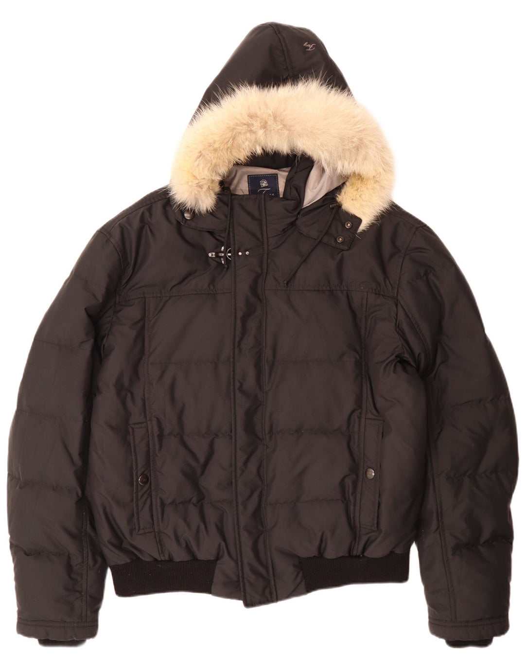 Giacca imbottita con cappuccio da uomo Fay UK 44 2XL poliestere nero