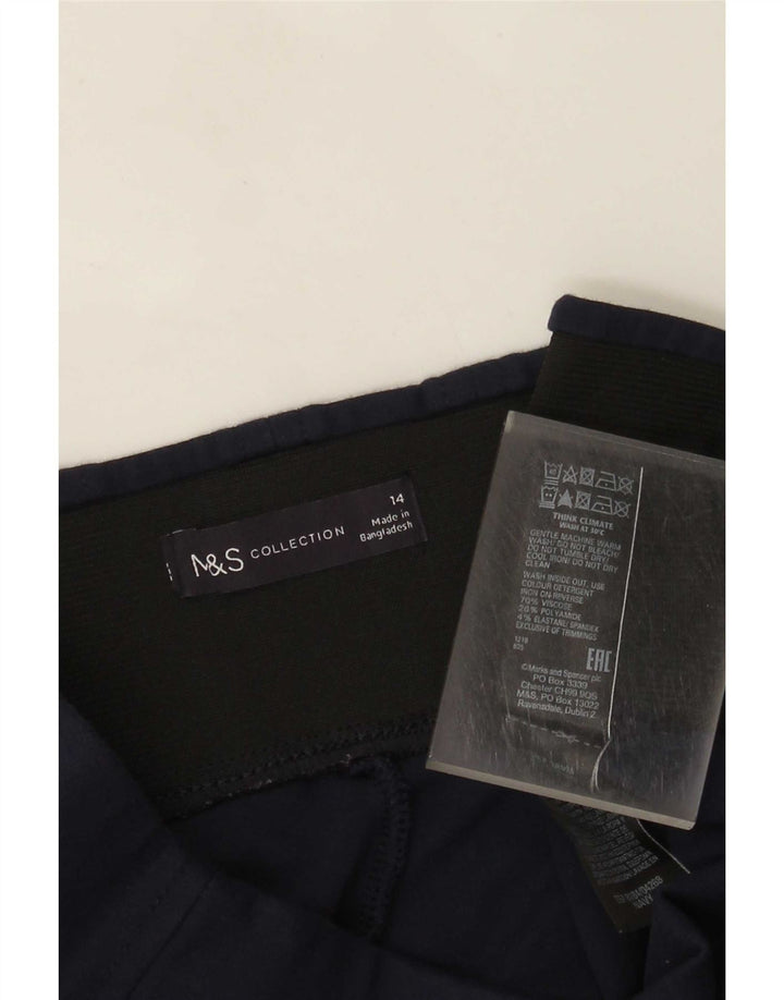 Leggings da donna Marks & Spencer UK 14 Large in viscosa blu navy