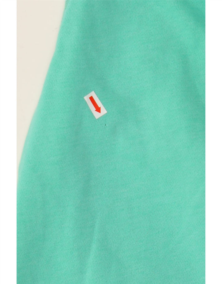 Maglione con cappuccio e zip grafica da donna HOLLISTER UK 14 cotone turchese medio