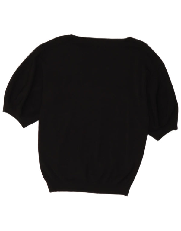 Maglione maglione con scollo a barca da donna Massimo Dutti UK 10 piccolo nero