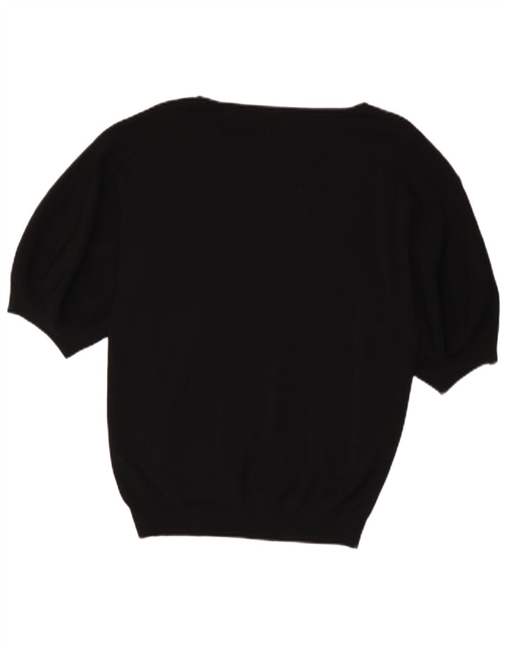 Maglione maglione con scollo a barca da donna Massimo Dutti UK 10 piccolo nero