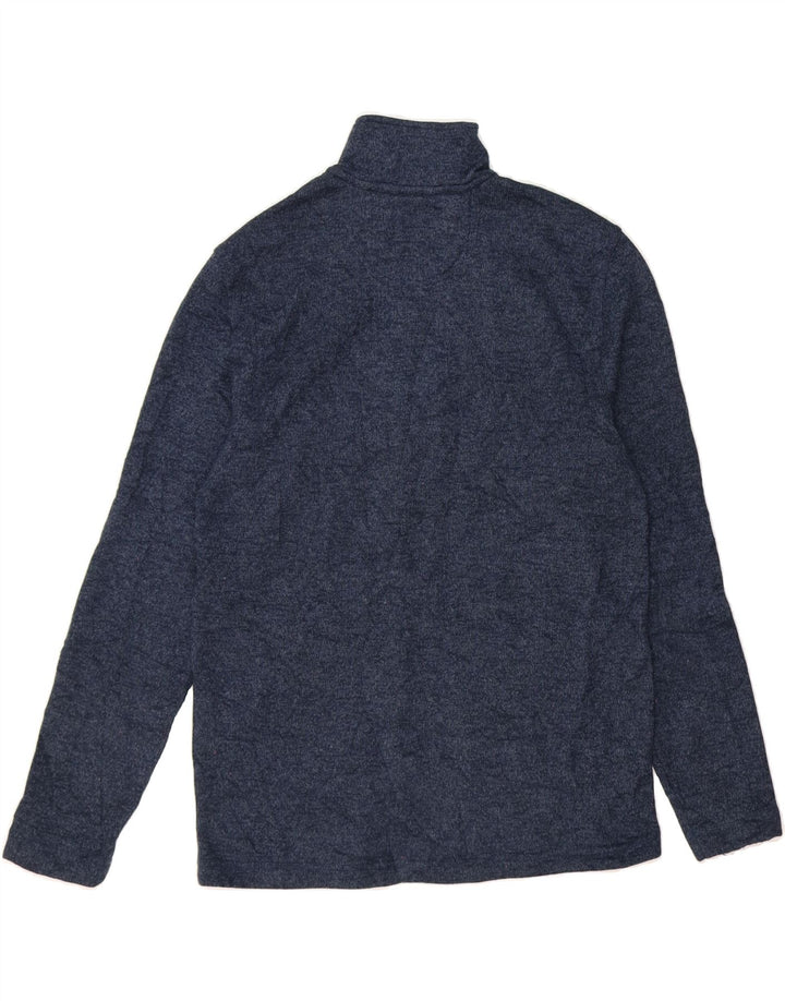 IZOD Mens Zip Neck Sweatshirt Jumper Small Navy Blue Polyester Vintage Izod and Second-Hand Izod from Messina Hembry 