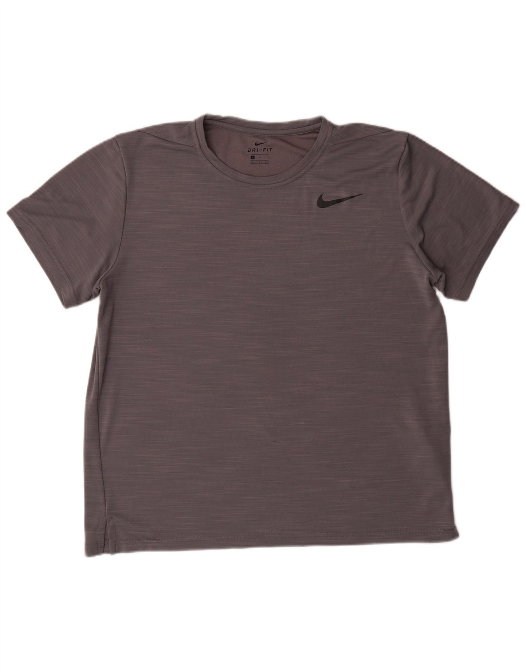 T-shirt NIKE da donna Dri Fit Top UK 16 grande poliestere chiazzato grigio