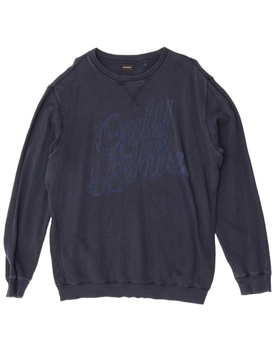 Felpa grafica da uomo Diesel Jumper XL Blu navy