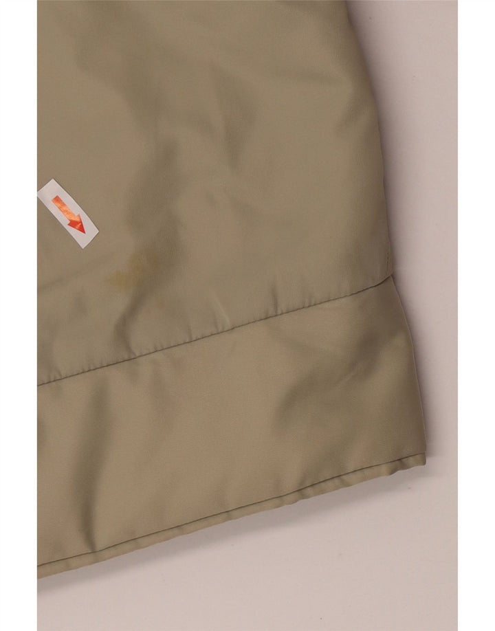 Giacca a vento con cappuccio da donna Dkny UK 14 nylon kaki medio