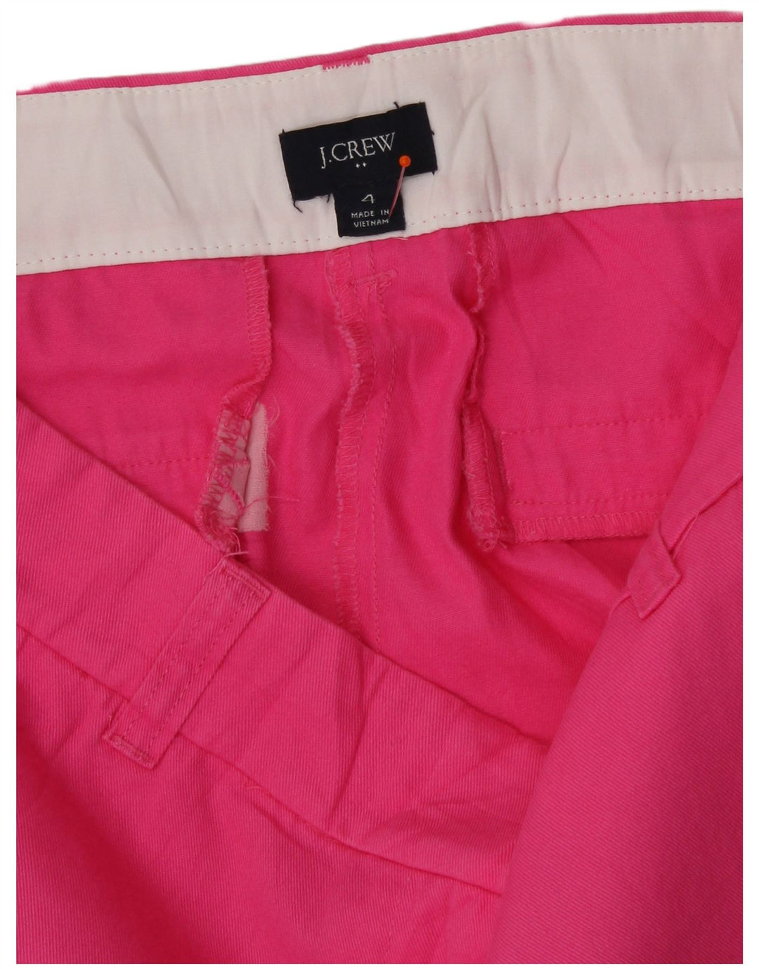 Pantaloncini chino da donna J. CREW US 4 Small W31 cotone rosa