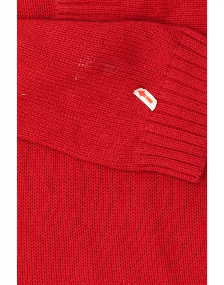 Maglione Chaps da uomo con scollo a barca XL in cotone rosso