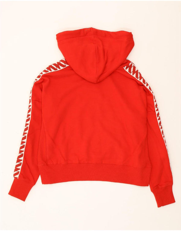 Maglione con cappuccio grafico da donna SUPERDRY UK 12 Medium Red Colourblock