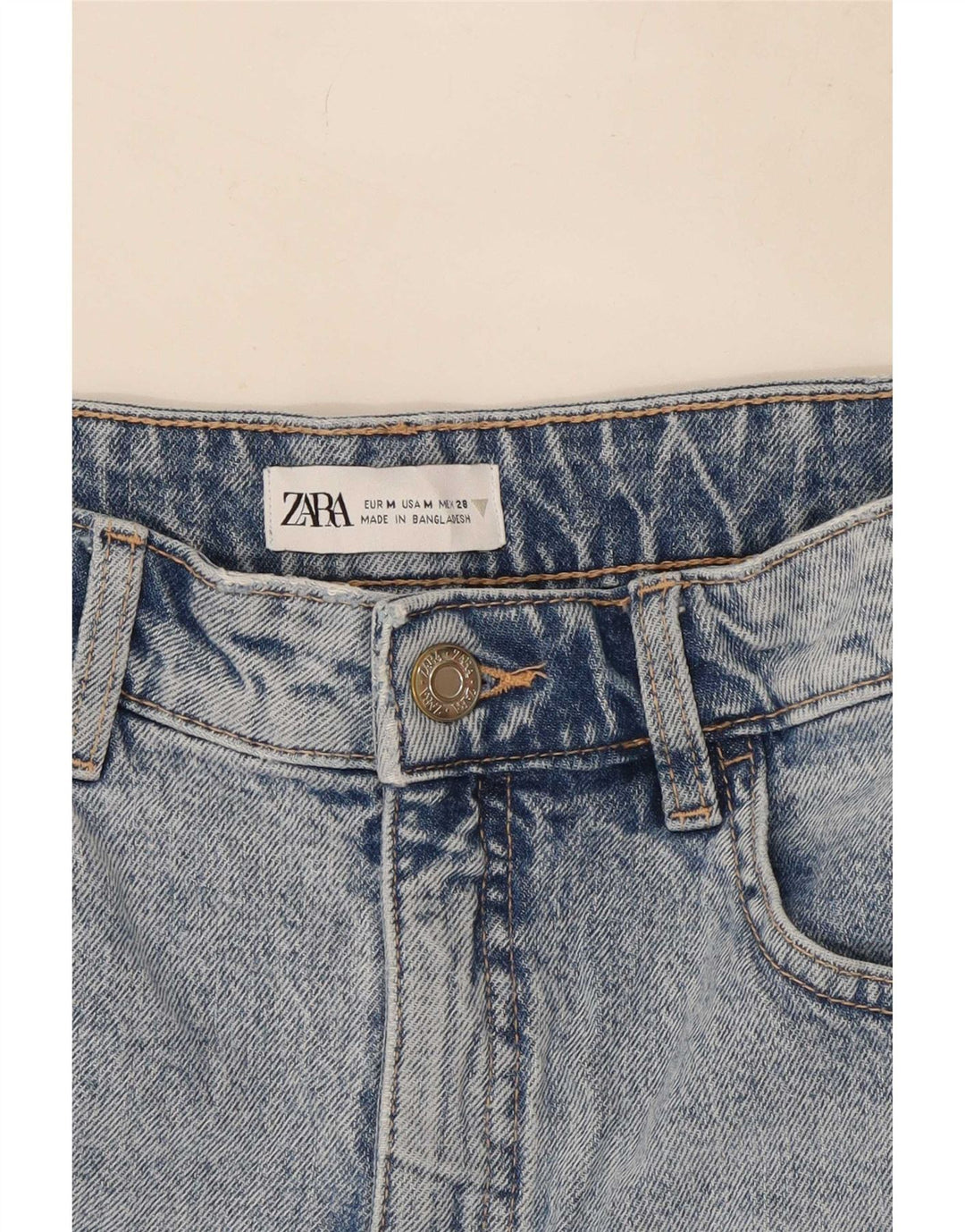 Gonna di jeans Zara da donna media W28 blu