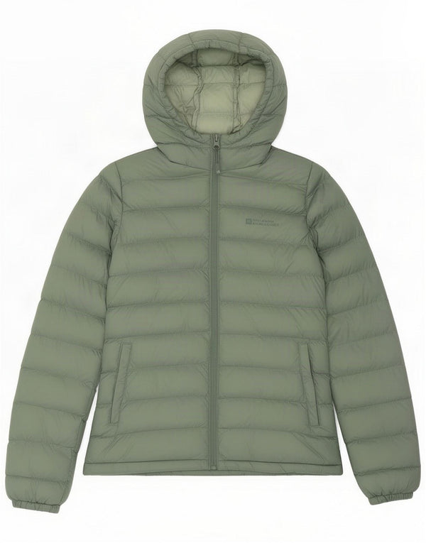 Mountain Warehouse Giacca imbottita con cappuccio da donna UK 8 Small Verde Poliestere
