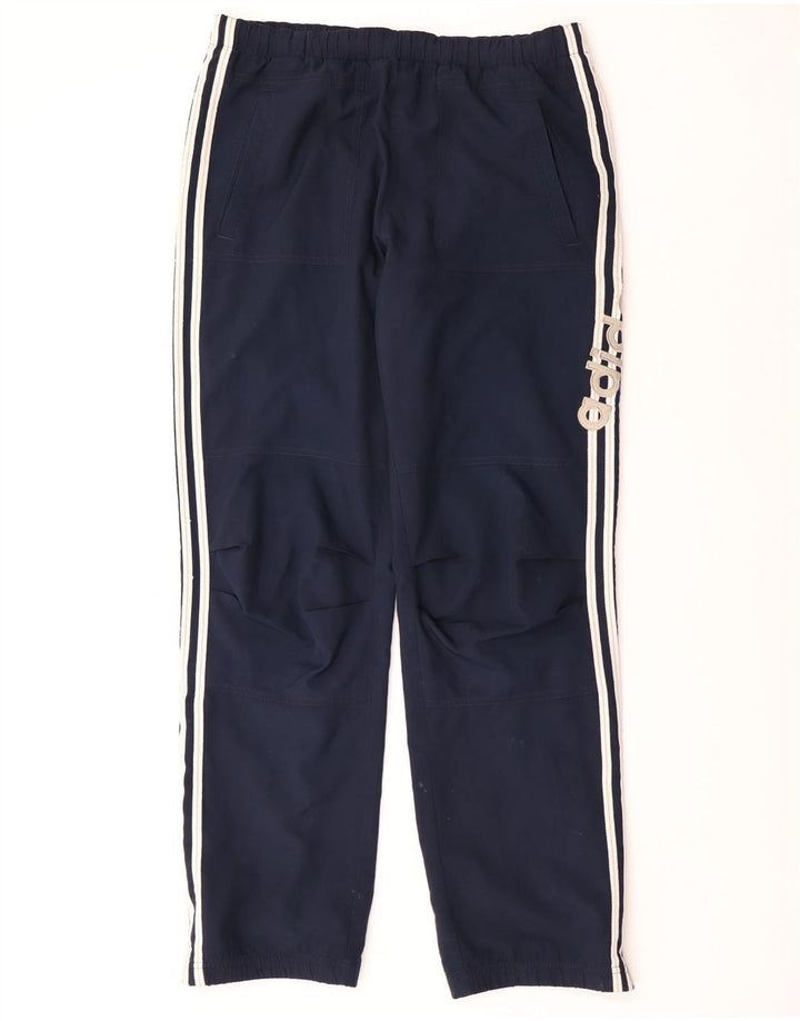Pantaloni da tuta da uomo ADIDAS medio poliestere blu navy