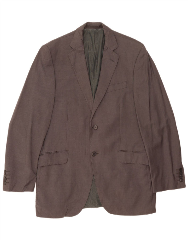 Giacca blazer a 2 bottoni da uomo Marks & Spencer UK 40 lana grigio medio