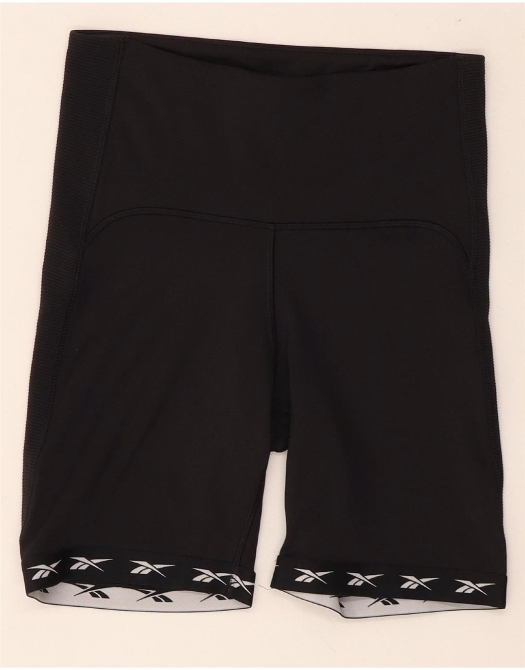 Pantaloncini sportivi Reebok Speedwick Graphic da donna UK 8/10 Small Nero Poliestere