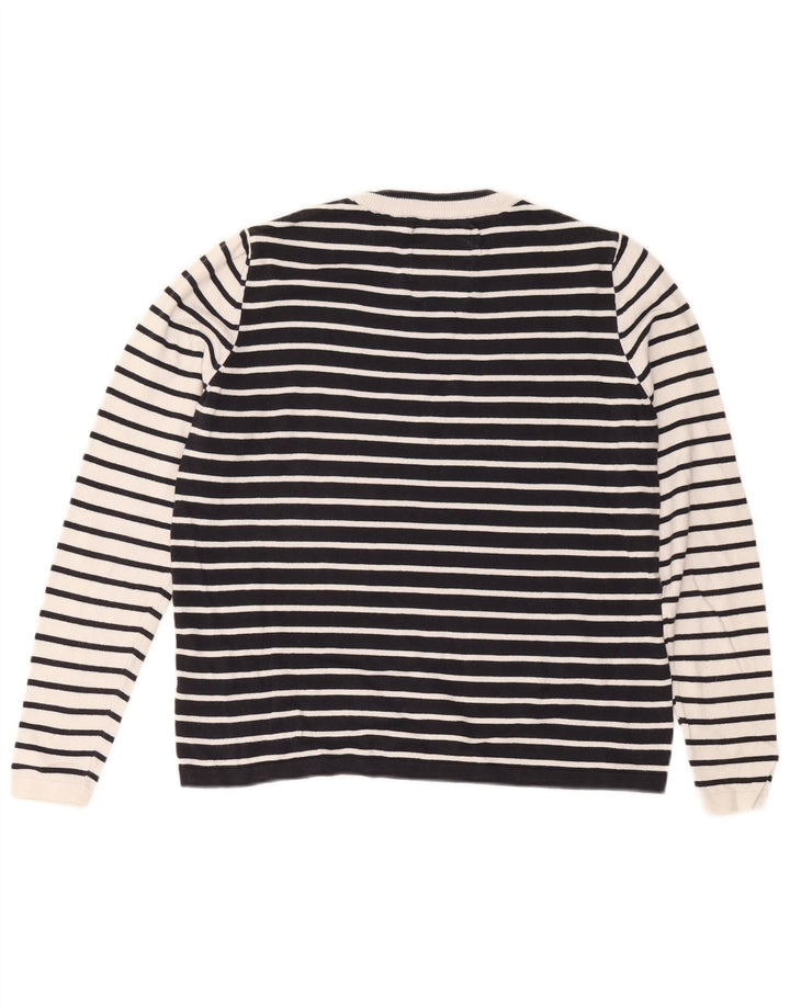 Maglione maglione girocollo oversize da donna Superdry UK 10 piccolo bianco