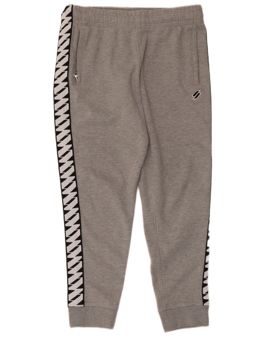 Pantaloni da tuta da uomo con grafica Superdry Joggers grigio medio color block