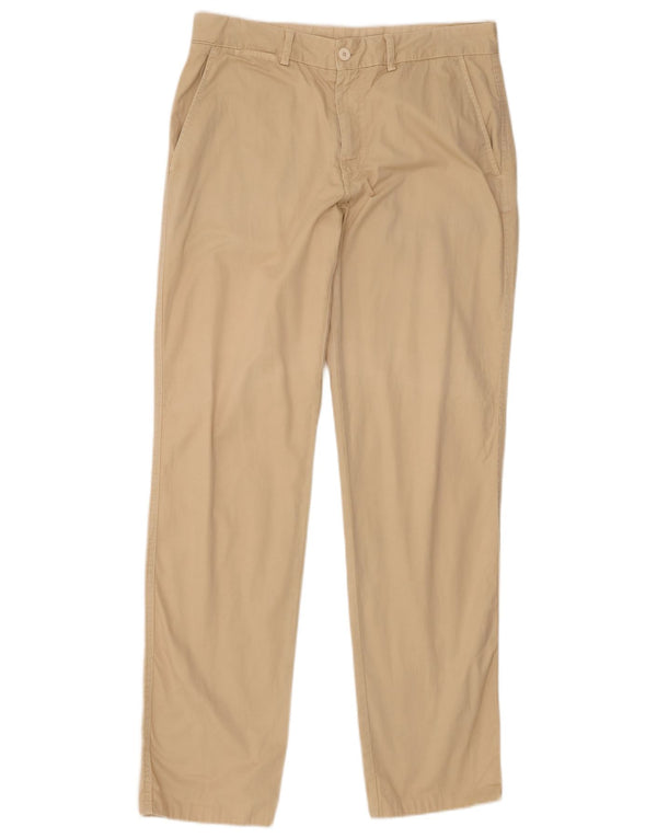 Pantaloni chino dritti da uomo Avirex W34 L33 in cotone beige