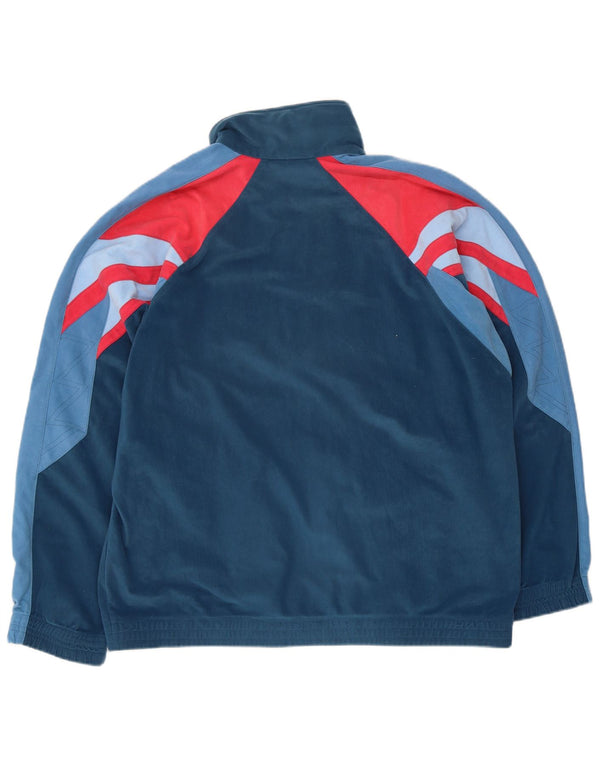Giacca da tuta da uomo Diadora UK 42 Large Blue Colourblock Sports