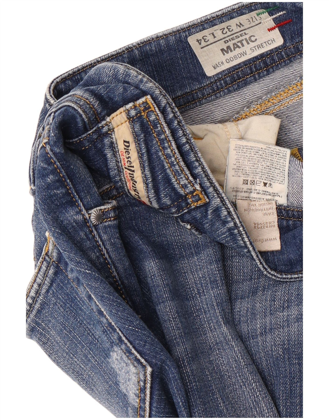 Jeans da donna Diesel Matic Slim W32 L29 cotone blu