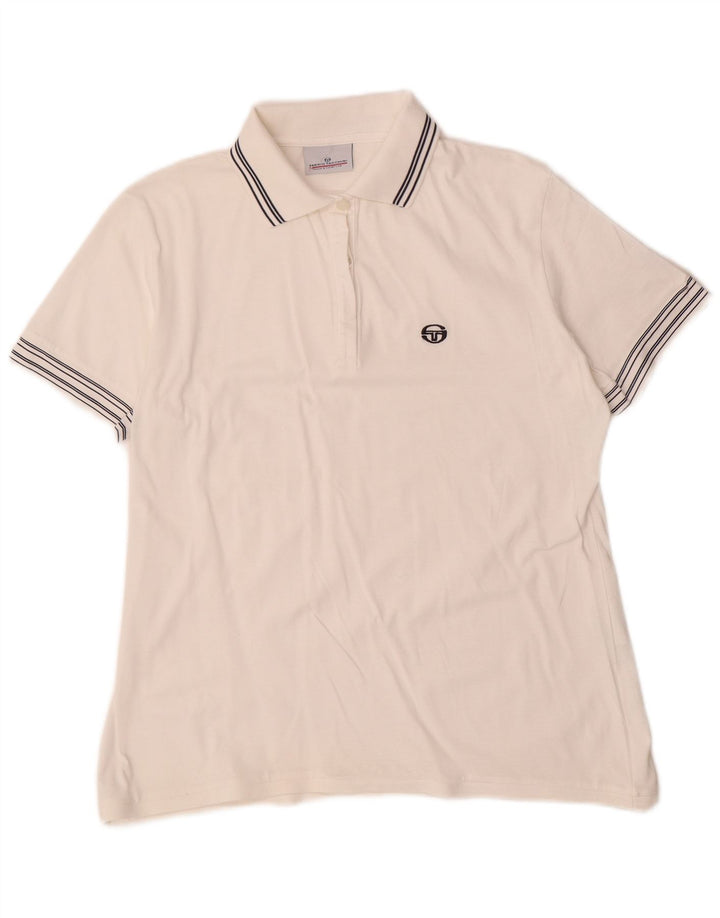 Polo Donna Sergio Tacchini IT 48 XL Cotone Bianco