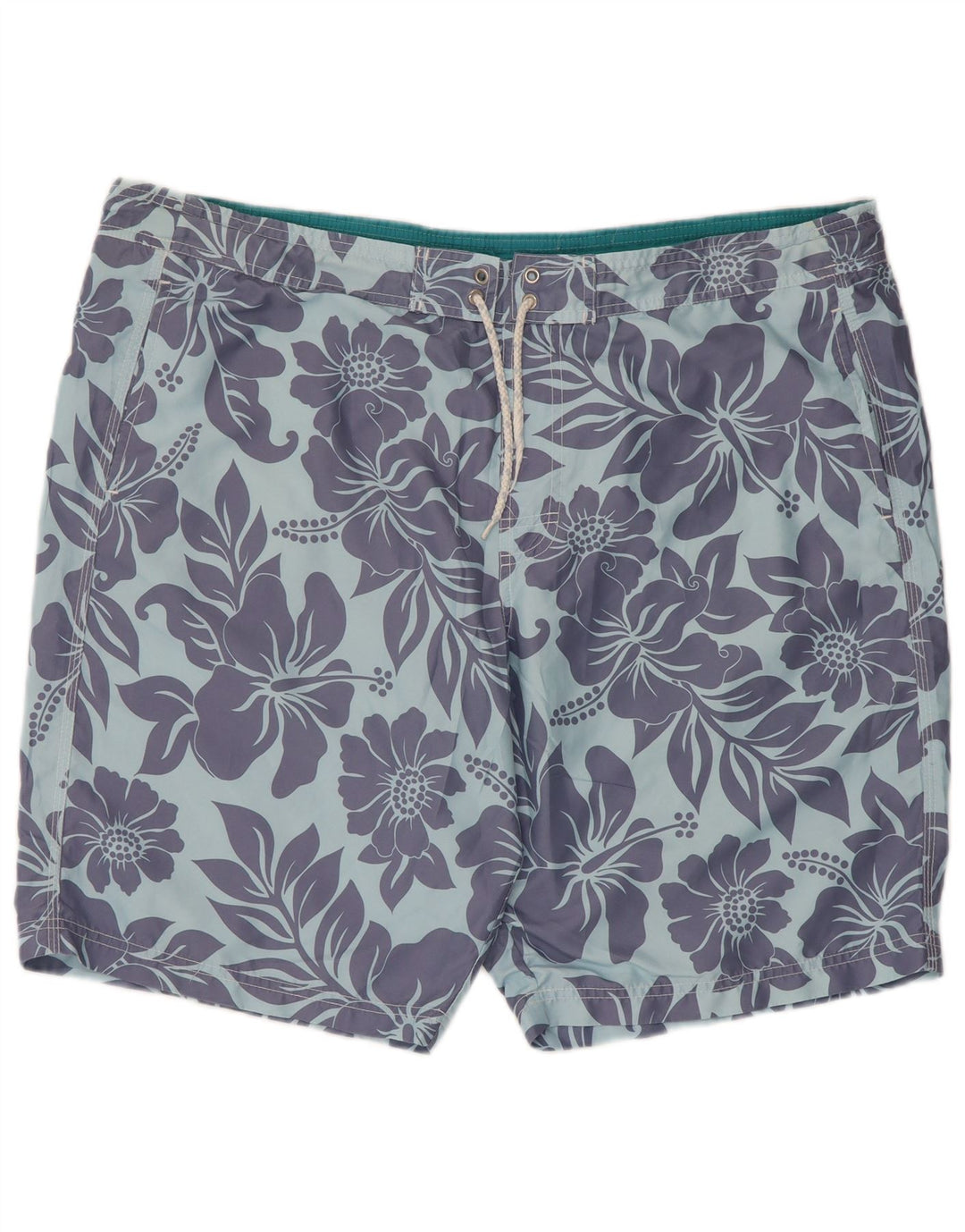 Pantaloncini da bagno da uomo Marks & Spencer XL blu floreale in poliestere