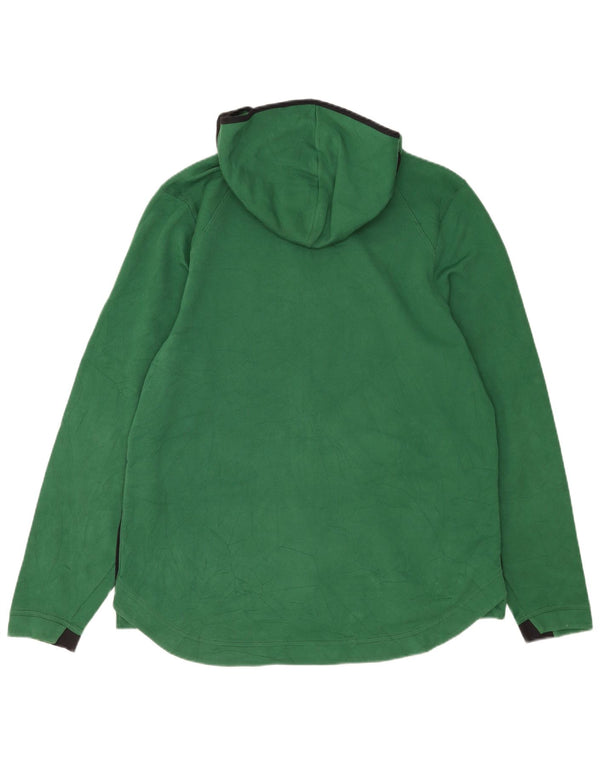 NIKE Felpa con cappuccio con zip grafica da uomo Warriors XL verde color block