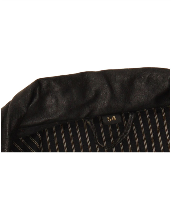 Giacca in pelle da uomo C&A EU 54 2XL Pelle nera