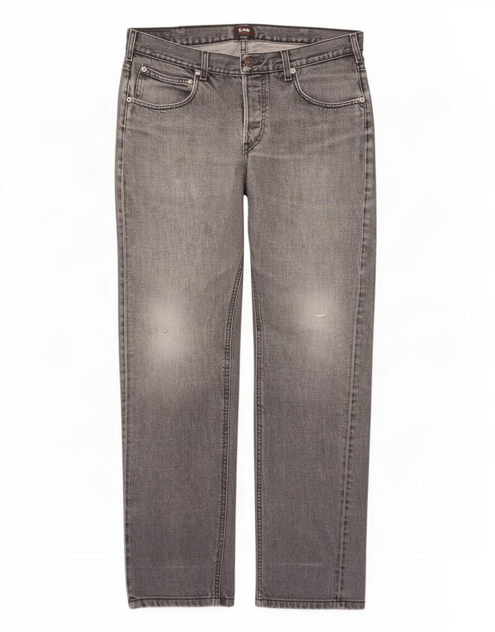 Jeans dritti Lee Blake da uomo W34 L32 cotone grigio