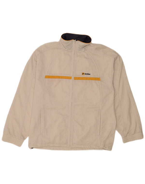 Giacca da tuta da uomo Lotto UK 42/48 Large White Colourblock