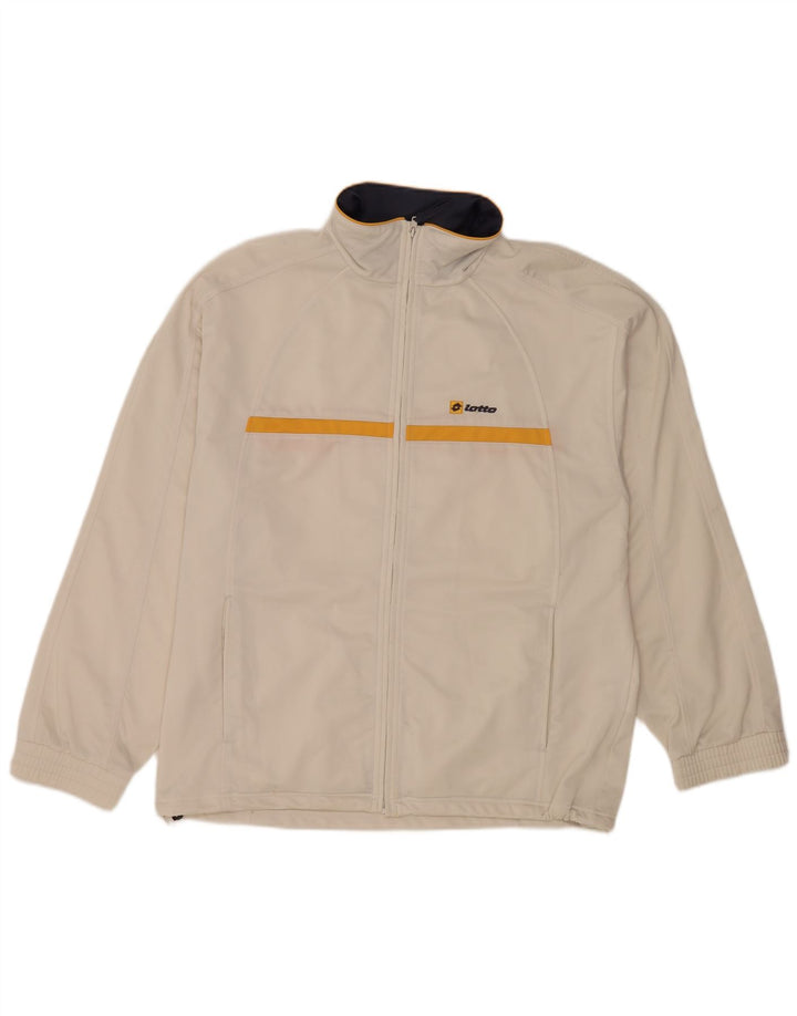 Giacca da tuta da uomo Lotto UK 42/48 Large White Colourblock