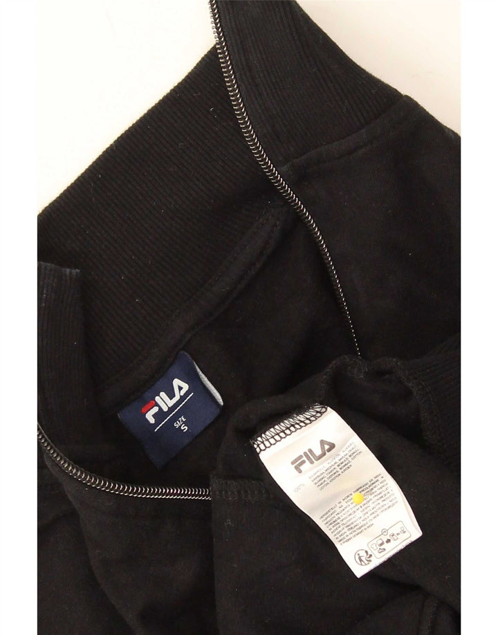 Giacca da ginnastica oversize da donna Fila UK 10 piccola in cotone nero